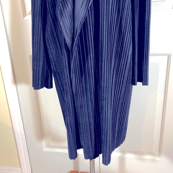 J.O.A Duster Velvet Cardigan Draped Jacket Size Medium - Picture 5 of 15